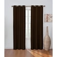 thumbnail image 3 of Eclipse Madison Solid Blackout Grommet Top Single Window Curtain Panel, Gray, 42 x 63, 3 of 5