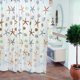 thumbnail image 2 of Cortina de ducha ecológica e impermeable con temática oceánica. Cortinas de baño semitransparentes con ojales y ganchos inoxidables., 2 of 8