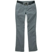 Women's Twill Pants With Square-Buckle Belt
