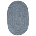 thumbnail image 2 of BNM Indoor/ Outdoor Multihued Rug, 6' x 9', Denim Blue- White, 2 of 6