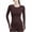 Coffee, variant on hotojiny Workout Tops for Women Stretchy Crew Neck Long Sleeve Shirts Breathable Slim Fit Running Yoga T-Shirts with a Thumb Hole