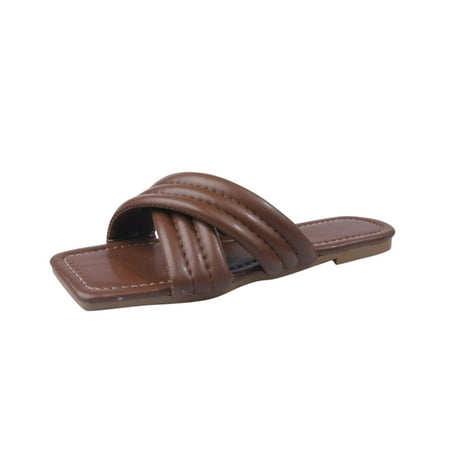 

Wesracia women s shoes Women s Fashion Cross Straps One-Flip Flat Beach Sandals And Slippers Women Shoes for ladies summer