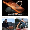 thumbnail image 4 of TORRAS Flagship Q3 Air for iPhone 17 Pro Max Case,Visible Airbag Drop Protection,Hardcore Air Cushion Tech ,Mil-Grade Protection,Fit for MagSafe,360 Rotating Stand Case ,6.9" ,Shadow Black, 4 of 9