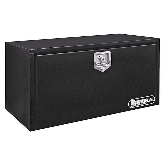 Buyers Tool Box 1702303 Underbody; 1 Recessed Drop Door; Smooth; Gloss; Black; Steel; Compression Latch