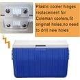 thumbnail image 2 of 4 Sets Plastic Cooler Hinges & Screws Set Compatible with Coleman Coolers, 2 of 5