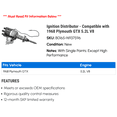 thumbnail image 2 of Ignition Distributor - Compatible with 1968 Plymouth GTX 5.2L V8, 2 of 2