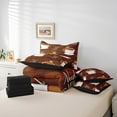 thumbnail image 5 of YST Sloth Coffee Comforter Set Queen Size 7 Piece Cartoon Animal Bed In A Bag For Kids Adults,Coffee Cup Beans Print Bedding Set Sloth Sheet Set With Comforter, 5 of 5