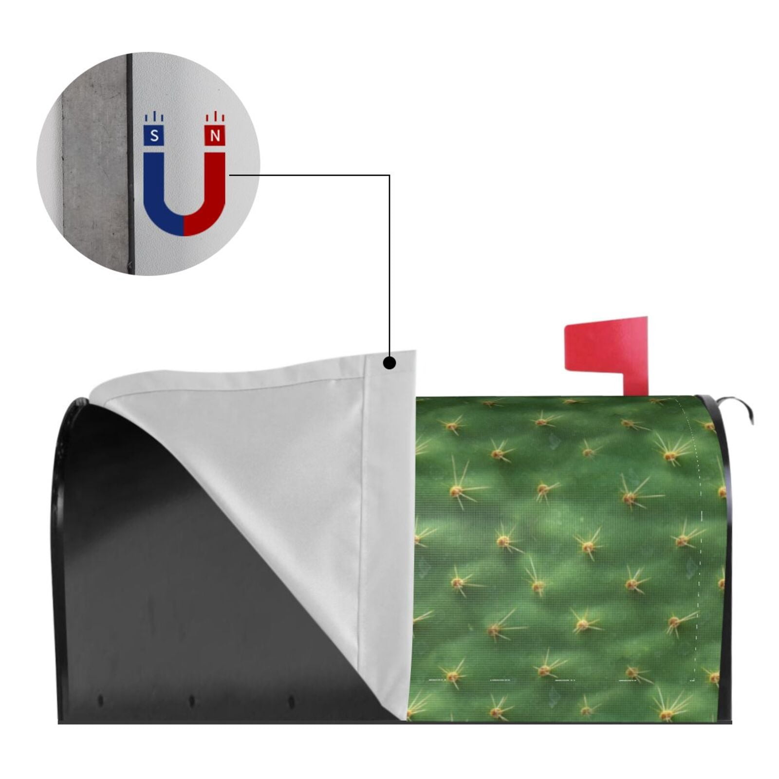 Kdxio Magnetic Mailbox Cover 25.5x21 in Mailbox Cover Outdoor Decoration Holiday Mailbox Covers for Home Garden Yard-25.5x21 in