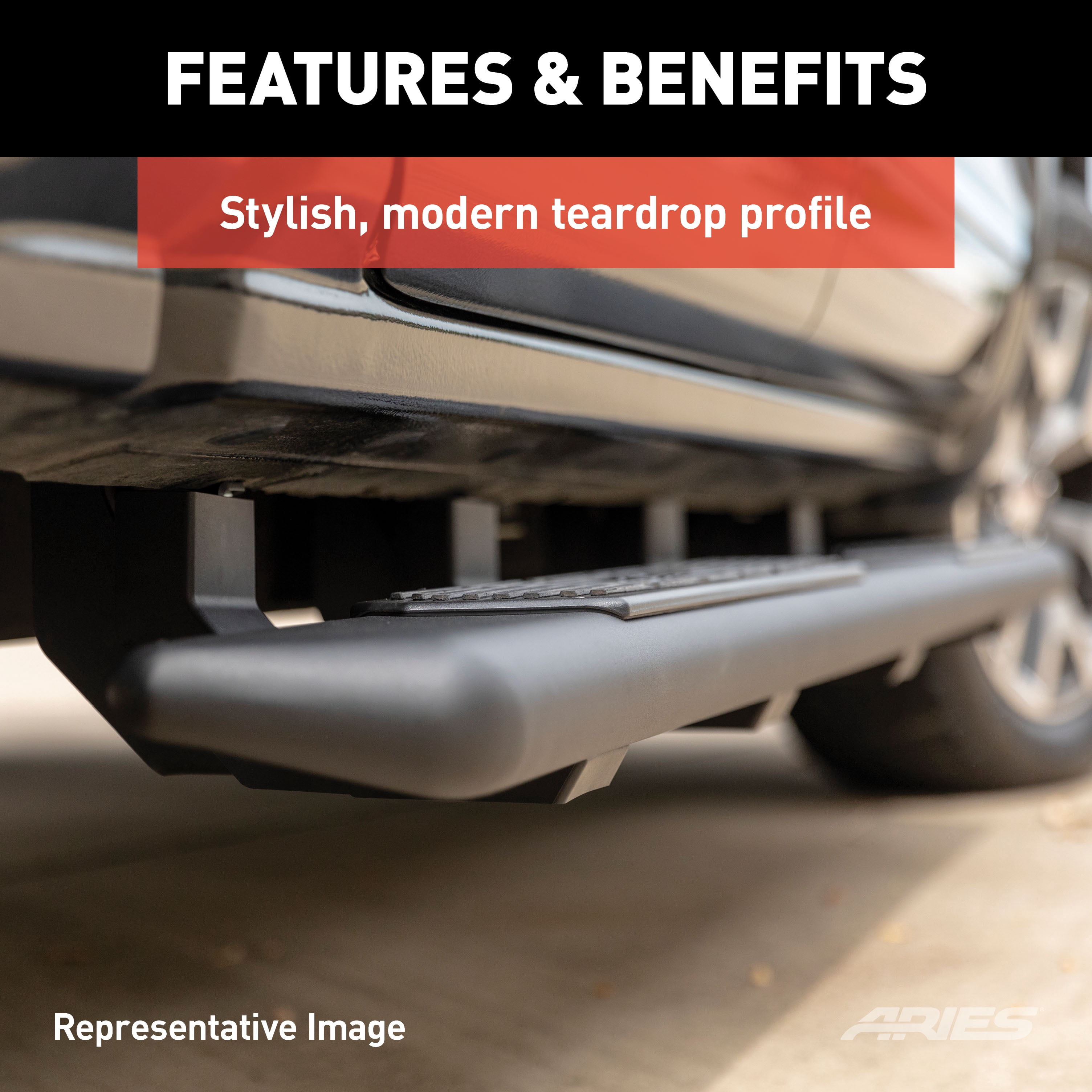 AscentStep 5-1/2" x 91" Black Steel Running Boards (No Brackets) Fits select: 2015-2020 FORD F150, 2018-2024 CHEVROLET SILVERADO