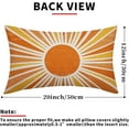 thumbnail image 4 of Orange Yellow Boho Pillow Covers 12x20 Set of 2 Bohemian Style Retro Abstract Sun Outdoor Throw Pillows Farmhouse decor Pillowcase Linen Lumbar Cushion Cover for Home Couch, 4 of 6