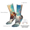 thumbnail image 4 of Fuzoiu Cloud Guinea Pig Print Crew Socks,Casual Athletic Gym LightWeight Thin Socks,Casual Crew Socks for Men Woman,Calf Length Crew Socks, 4 of 7