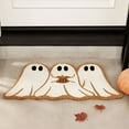 thumbnail image 3 of DERONA Halloween Ghost Front Door Mat Outside Entrance Rug,Outdoor Mats for Front Door in Cute Spooky Design,Door Mat Indoor Entrance for Fall Decor and Party Accent, 3 of 7