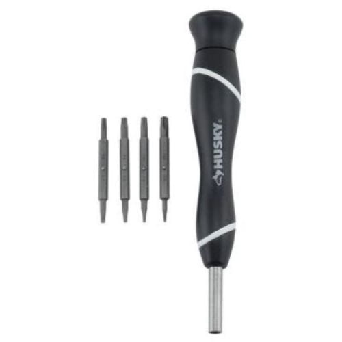 Husky 70381H 8 In 1 Reversible Bit Compact Precision Star Screwdriver Set -NEW