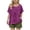 #02-Purple, variant on Girls Tshirt Kids Casual Batwing Sleeve Top Linen Blend Round Neck Blouse Soft Comfortable Girl Shirts Birthday Gifts for Girls