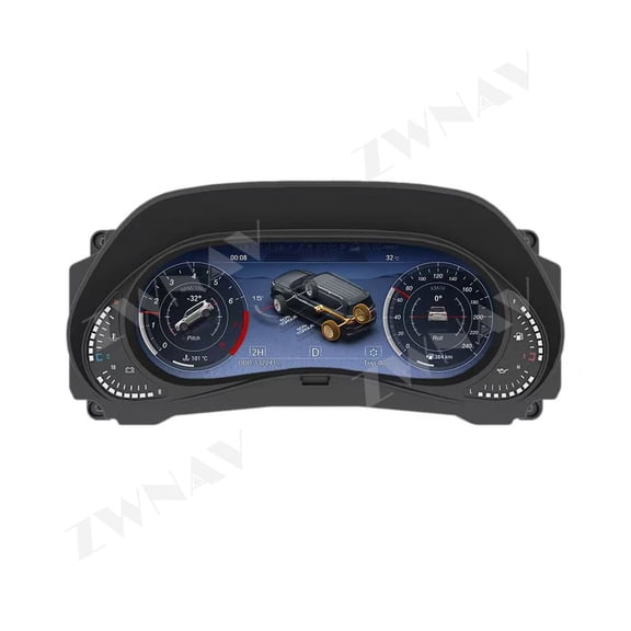 ZWNAV 12.3'' Digital LCD Instrument Dash Screen Digital Cluster For Nissan Patrol Y62 2010-2021 Car LCD Dashboard Instrument