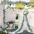 thumbnail image 3 of leaveforme 2PCS Artificial Eucalyptus Willow Garlands, Leaf Greenery Garland for Baby Bridal Shower Centerpieces Party Balloon Cake Thanksgiving Halloween Christmas Table Decorations, 3 of 6