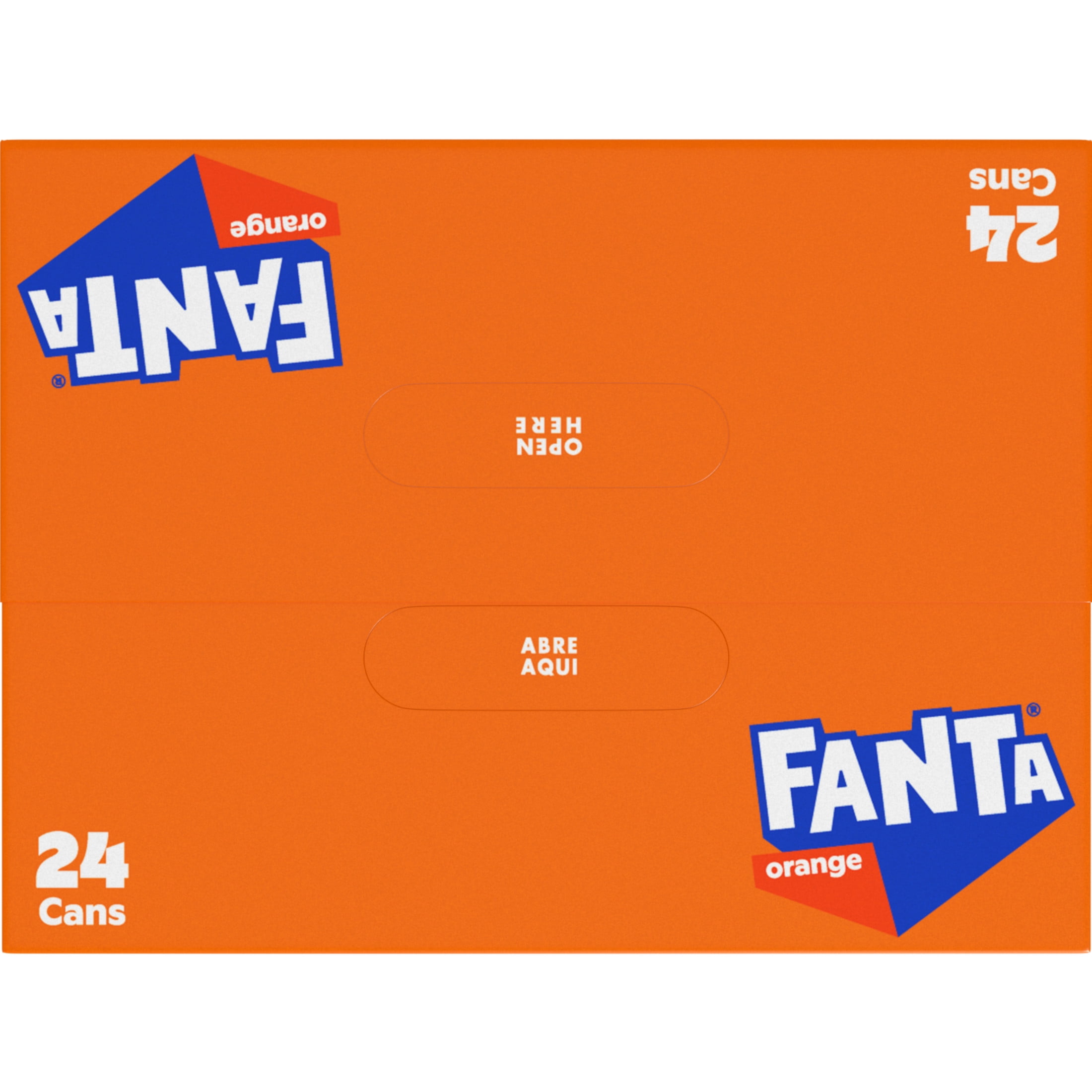 Fanta Orange Soda Pop, 12 fl oz, 24 Pack Cans