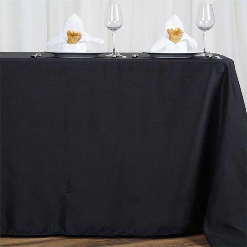 50x120" Polyester Rectangle Tablecloths For Wedding Party Banquet Events 