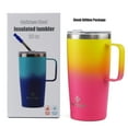 thumbnail image 6 of 20 oz Stainless Steel Insulated Tumbler with Handle, Thermal Travel Coffee Mug with Lid and Straw, 6 of 6