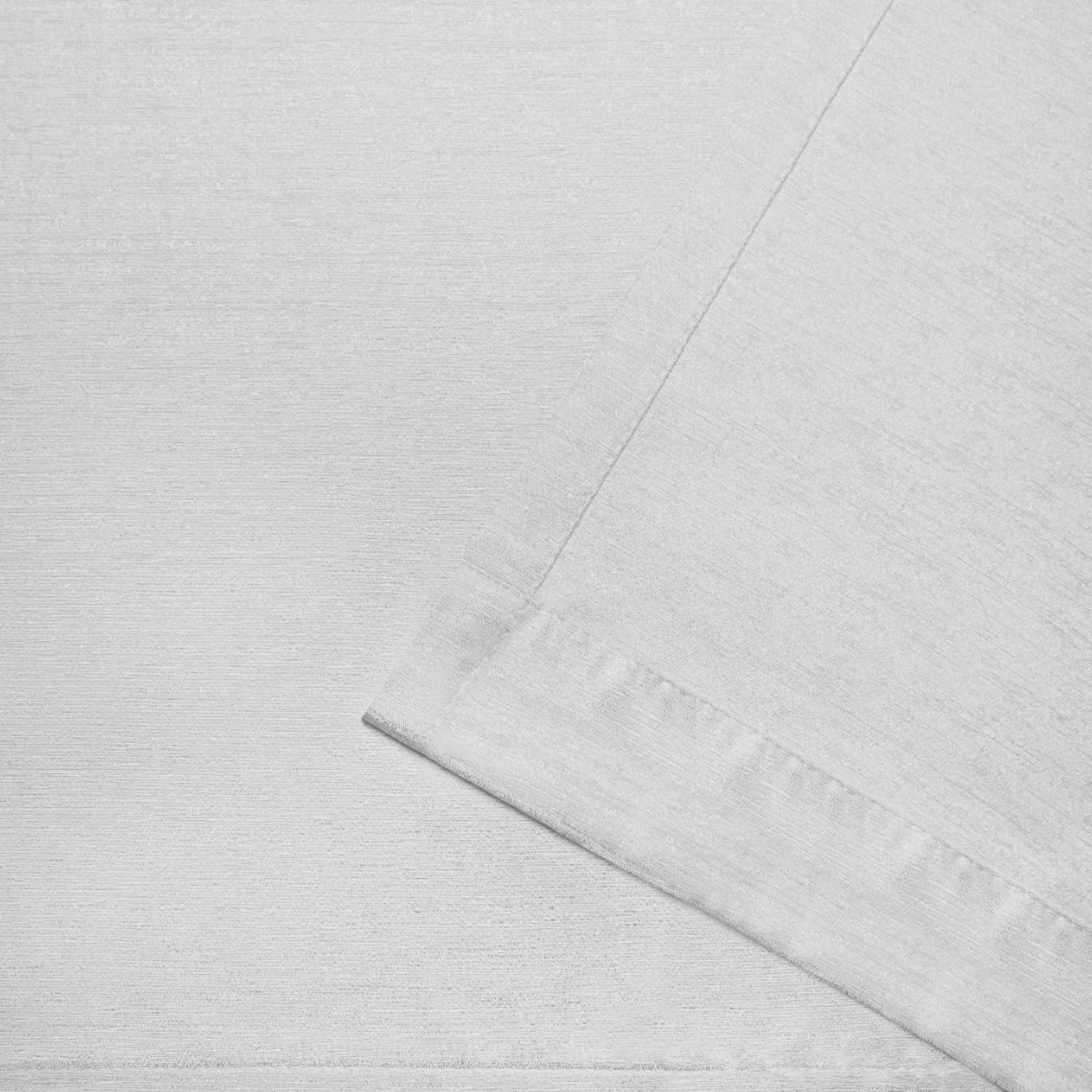 Exclusive Home Curtains Virenze Faux Silk Grommet Top Curtain Panel Pair, 54x63, Winter White