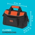 thumbnail image 4 of Bolsa de herramientas BLACK+DECKER BDST500001APB de 30 cm con bolsillos y trabillas, 4 of 9