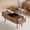 Brown, variant on 39.37" Lift Top Coffee Table, Dual Independent Lifting Tops, 15mm Thick Wooden Tabletop with 2 Side Drawers, Convertible to Computer Desk & Work Desk for Living Room, Walnut
