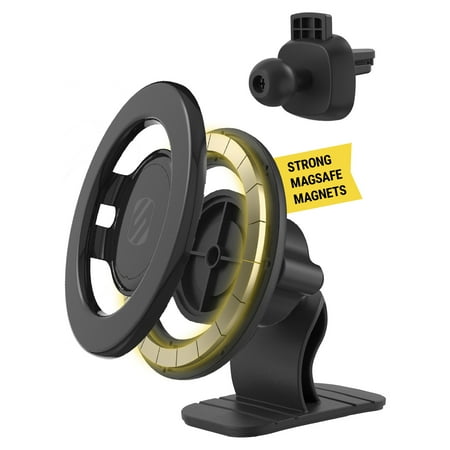 Scosche SMSDV-SP MagicMount Magnetic Phone Mount Dashboard/Vent MagSafe Compatible Black