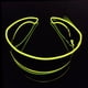 thumbnail image 2 of Gafas de sol luminosas Hugo con Visera electrónica Punk para Halloween Amarillo, 2 of 7