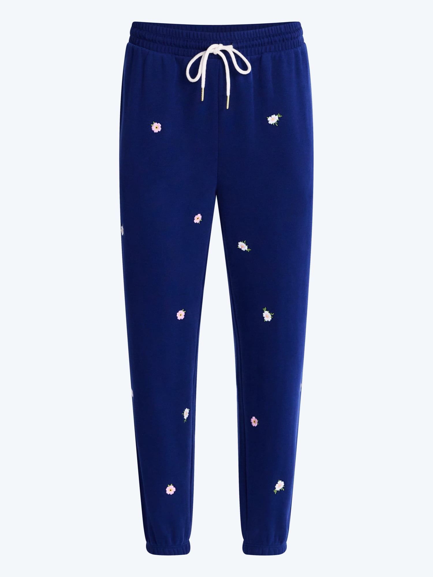 Free Assembly Women’s and Women’s Plus Embroidered Jogger Sweatpants, Sizes XS-4X