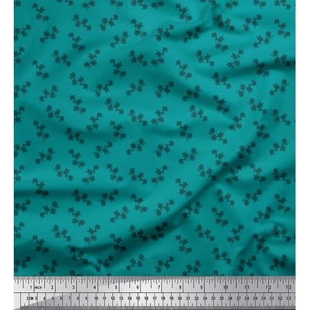 Soimoi Poly Georgette Fabric Floral Shirting Decor Fabric Printed Yard 42 Inch Wide