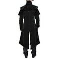 thumbnail image 4 of FEIFLY Mens Male Vintage Slim Retro Halloween Punk Gold Edge Coats Gothic Tailcoat Vintage Tuxedo Halloween Coats Solid Color Festival Clothing, 4 of 7