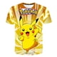 thumbnail image 1 of Camiseta de Pokémon para niños y niñas, camisa con estampado 3d de Pikachu, manga corta, informal qym unisex, 1 of 2