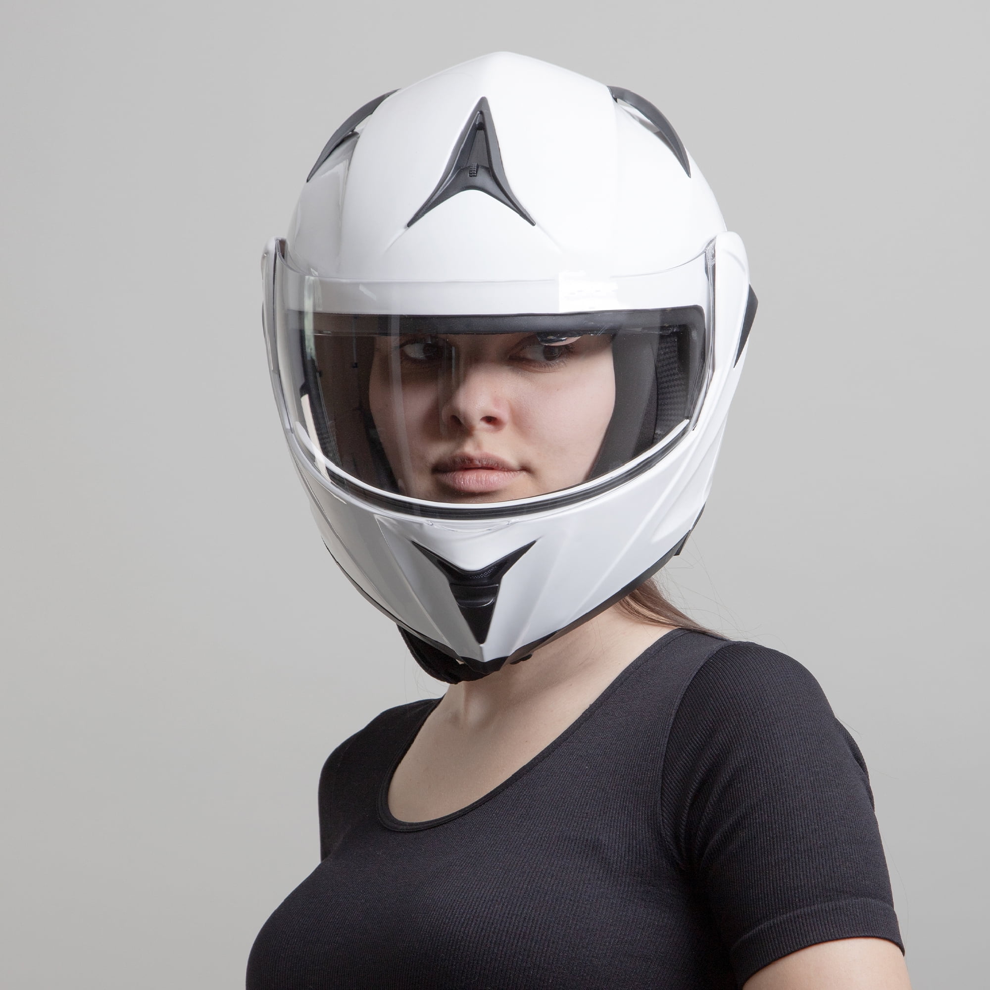 Westt Motorcycle Helmets Modular ATV Helmet with Dual Visor for Men & Women Full Face Helmet Flip Up, DOT Approved