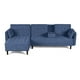 thumbnail image 4 of Sala Modular Sofá Cama Reversible Makora Azul Velvet, 4 of 9