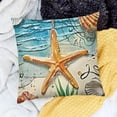 thumbnail image 2 of BANET Beach Coastal Decorative Throw Pillow Cover, Truck Porch Outdoor Home Decor, Sea Ocean Seasonal Couch Cushion Case White, 2 of 5