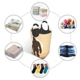 thumbnail image 3 of DouZhe 50L Rectangular Laundry Basket, Hand Drawn Monster Prints Waterproof Foldable Laundry Hamper with Aluminum Handles, 3 of 6