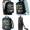 thumbnail image 2 of Yuyamidu Sea Turtle Girls Backpack and Lunch Bag Set Mushroom Book Bag for Kids Lunch Handbag High School Bags for Girls Boys Bookbag with Lunch Box Pencil Case Water Bottle Bag, 4 in 1, 2 of 7