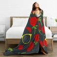 thumbnail image 5 of Kll Fleece Blanket Plush Throw Blanket Black Head African Woman,Soft Fuzzy Cozy Flannel Blanket For Couch Sofa Bed.(50"X40"), 5 of 9