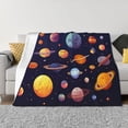 thumbnail image 1 of Balery Space Planet Manta de Franela con Dibujo, Lujo Ultra Suave y Cálido, Antipelusa y Resistente a las Arrugas para Cama, Sofá, Camping -60"x50", 1 of 6