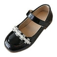 thumbnail image 6 of Mepaouo Girls School Mary Janes Uniform Casual Flats Dress Shoes Square Toe Chunky Heels Kids Loafers, 6 of 7
