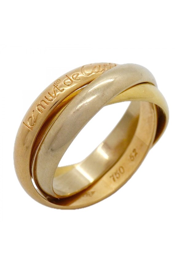 Pre-Owned Cartier Trinity Classic Ring, available in 18K Yellow Gold (KYG), White (18KWG), and...