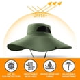 thumbnail image 3 of Sombrero de pescador de 60 cm de circunferencia, de secado rápido, para exteriores, con protección solar ultravioleta, transpirable, 3 of 5