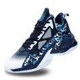 thumbnail image 1 of BINQER Zapatillas de baloncesto de caña alta for hombre con amortiguación de malla transpirable y suela antideslizante., 1 of 6