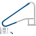 thumbnail image 3 of Historyli Barandilla para piscina de 55" x 32" de acero inoxidable 304 con cubierta antideslizante de nailon azul para piscinas enterradas, color azul., 3 of 7