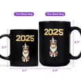 thumbnail image 4 of Happy New Year Australian Shepherd Welcome 2025 Balloon Firework Party Mug Aussie Dog Lover Gifts Coffee Tea Cup - 01014, 4 of 4