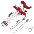 thumbnail image 2 of Meat Injector Kit, Plastic Marinade Turkey BBQ 1-oz Syringe For Basting & Grilling, 2 of 5
