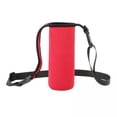 thumbnail image 1 of 3 Fundas para botella de agua Strade Fareast Limited Con Correa para el hombro color rojo, 1 of 8