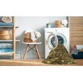 thumbnail image 2 of Ahgly Company Machine Washable Indoor Square Transitional Caramel Brown Area Rugs, 4' Square, 2 of 7