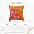 thumbnail image 4 of Bingfone Decorative Pillow Covers 16"X16" Orange Flower Psychedelic Couch Pillow Cases Modern Farmhouse Covers For Couch Sofa Bed, 4 of 9
