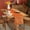 orange, variant on Solid Color Velvet Table Runner Long Dresser Scarves for Living Room, Coffee Table, Wedding, Parties